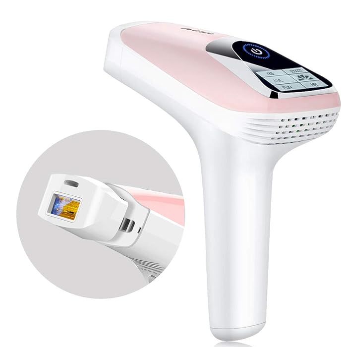 Laser Hair Removal for Women Veme 500,000 Pulsed Light Home Use IPL Hair Remover for Face, Armpit, Arm, Bikini Line and Leg (with British Plug Adapter)