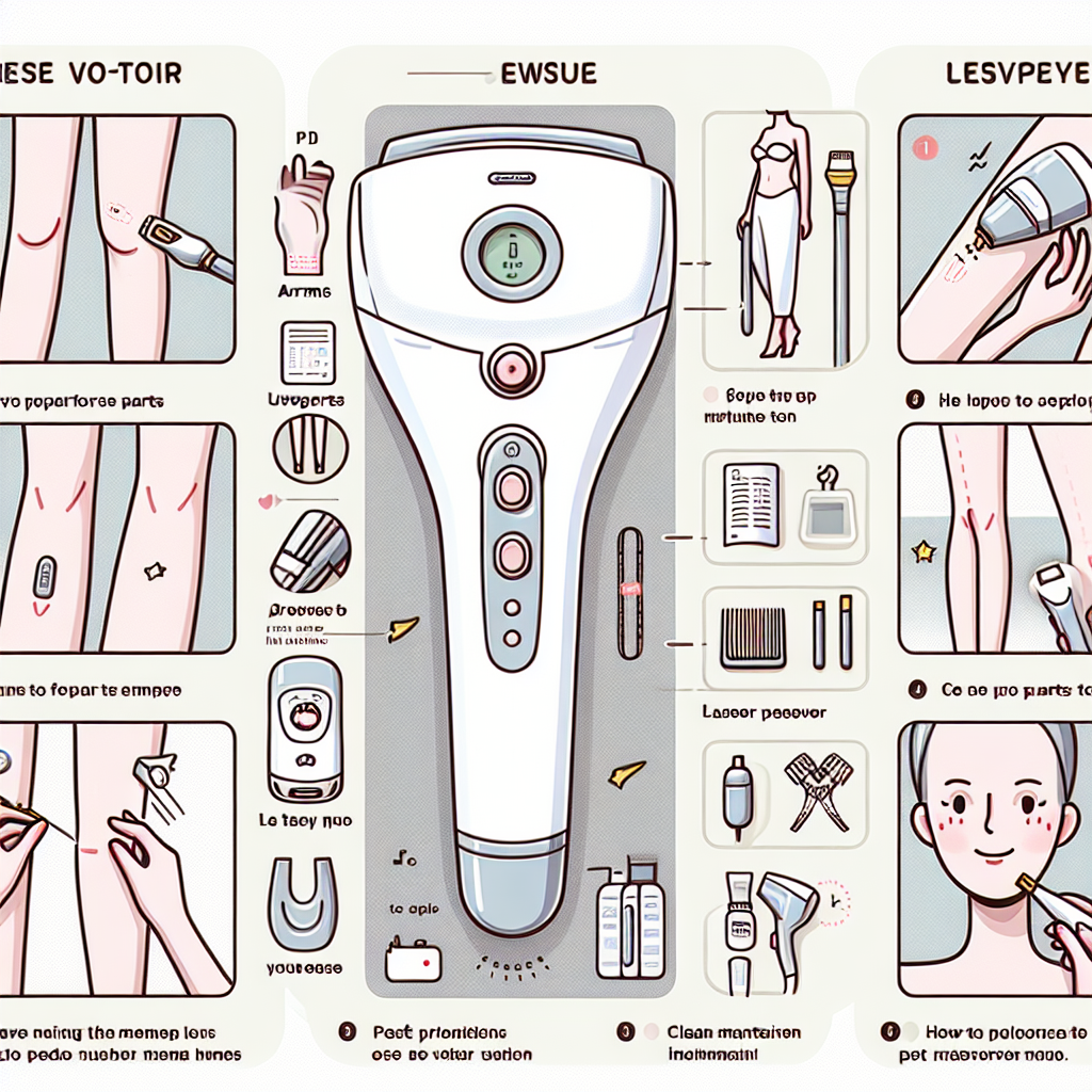 "Guide to Using RoseSkinCo Lumi IPL Laser Hair Removal: Step-by-Step Instructions"