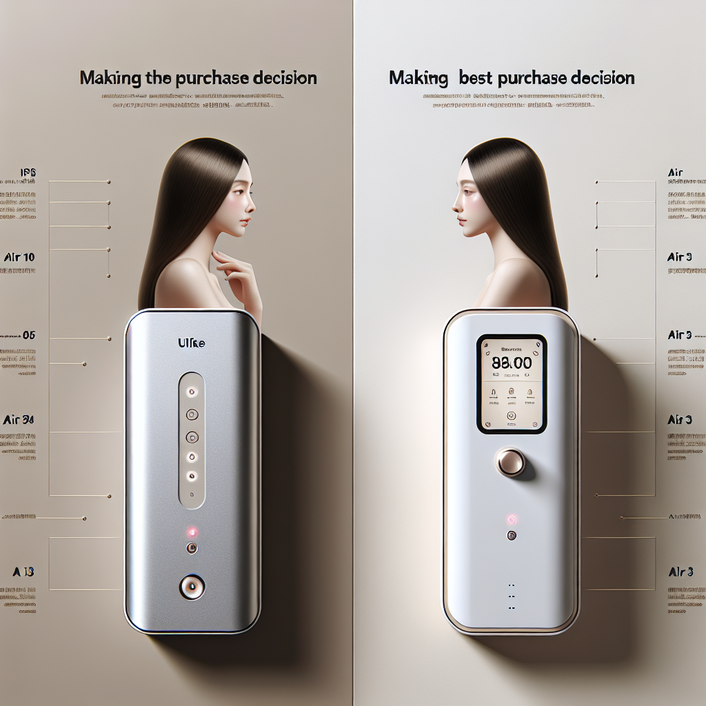 "Ulike Air 10 vs. Air 3 IPL Device: Making the Best Purchase Decision"